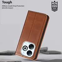 Brown Forego Flip Cover For Infinix Smart 8-thumb2