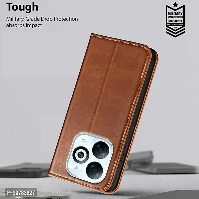 Brown Forego Flip Cover For Infinix Smart 8-thumb3