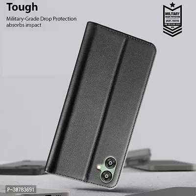 Black Forego Flip Cover For Samsung Galaxy F04-thumb5