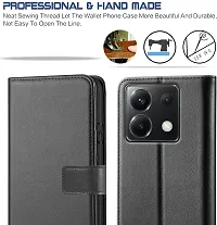 Black Forego Flip Cover For Redmi Note 13 Pro 5G-thumb2