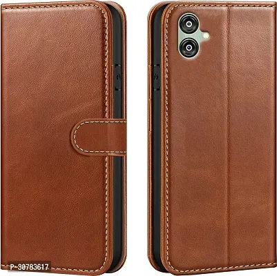 Brown Forego Flip Cover For Samsung Galaxy F04