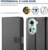 Black Forego Flip Cover For Oppo Reno 11 5G-thumb2