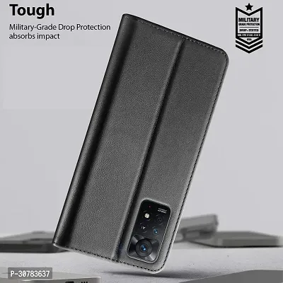 Black Forego Flip Cover For Redmi Note 11 Pro Plus 5G-thumb5