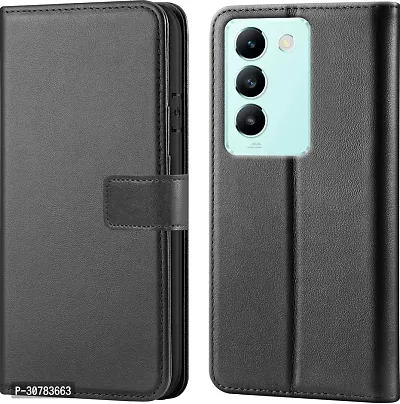 Black Forego Flip Cover For Vivo T3 5G-thumb0