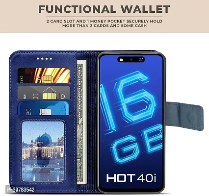 Blue Forego Flip Cover For Infinix Hot 40i-thumb2