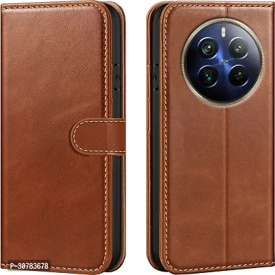 Brown Forego Flip Cover For Relme 12 Pro 5G-thumb0