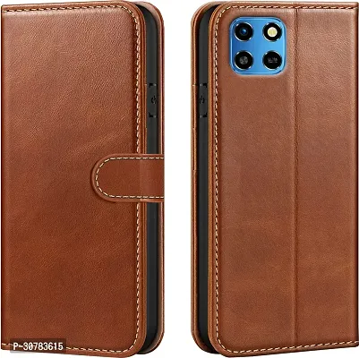 Brown Forego Flip Cover For Infinix Smart 6 HD-thumb0