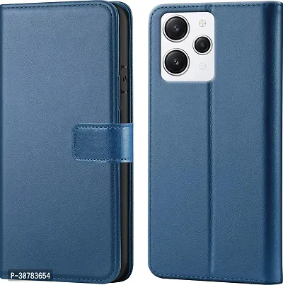 Blue Forego Flip Cover For Redmi 12-thumb0