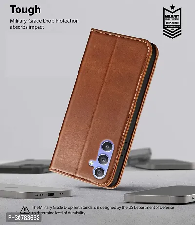 Brown Forego Flip Cover For Samsung A34 5G-thumb5