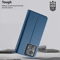 Blue Forego Flip Cover For Motorola Edge 40 Neo-thumb4