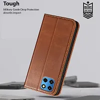 Brown Forego Flip Cover For Infinix Smart 6 HD-thumb4