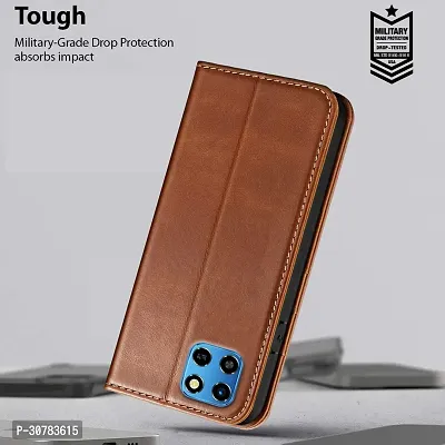 Brown Forego Flip Cover For Infinix Smart 6 HD-thumb5