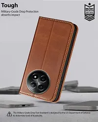 Brown Forego Flip Cover For REALME 12X 5G-thumb4