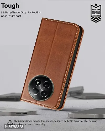 Brown Forego Flip Cover For REALME 12X 5G-thumb5