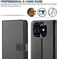 Black Forego Flip Cover For Infinix Spark Go 2024-thumb2