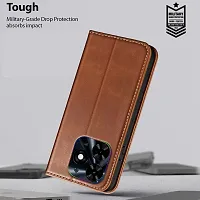 Brown Forego Flip Cover For Infinix Spark Go 2024-thumb4