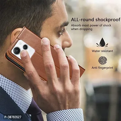 Brown Forego Flip Cover For Redmi 12-thumb4