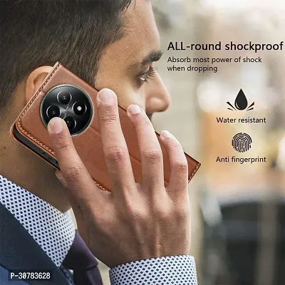 Brown Forego Flip Cover For REALME 12X 5G-thumb4