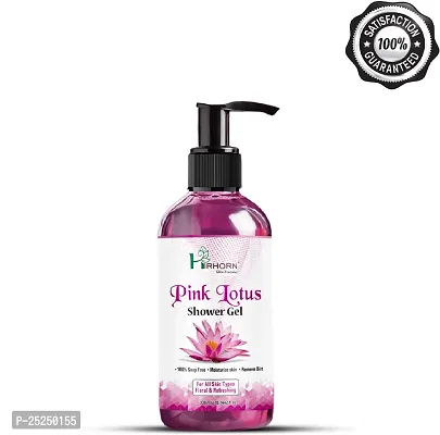 Natural Pink Lotus Body Wash With Milk Protein  Glycerine