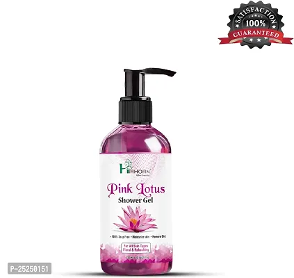 Natural Pink Lotus Shower Gel Cleaning And Refreshed Skin-thumb0