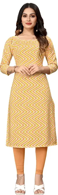 Stylish Crepe Multicoloured Printed Straight Kurta For Women Combo Of 2-thumb4