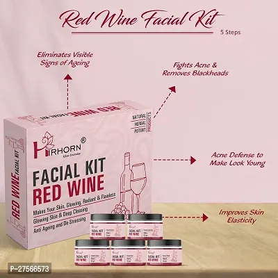 Red Wine Diamond Facial Kit  Premium Range For Fairness  Whiting  Skin-thumb0