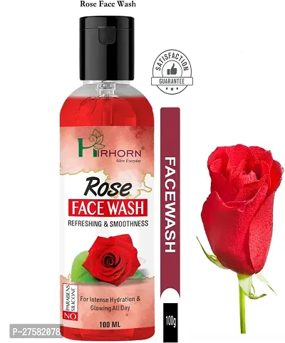 ROSE FACE WASH  SMOOTH SKIN AND NATURAL