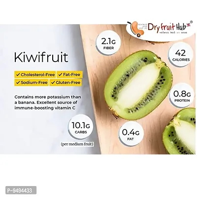 Dry Fruit Hub- Dried Kiwi 400g| Dried Kiwi Dry Fruits| Candied Dried Kiwi Fruit Slices Fresh Dried Kiwi-thumb2