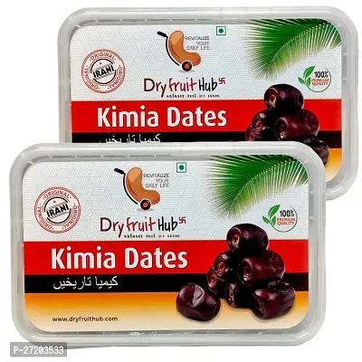 Dry Fruit Hub Kimia Dates (Khajur) 1kg Pack Of 2, Fresh Mazafati Dates