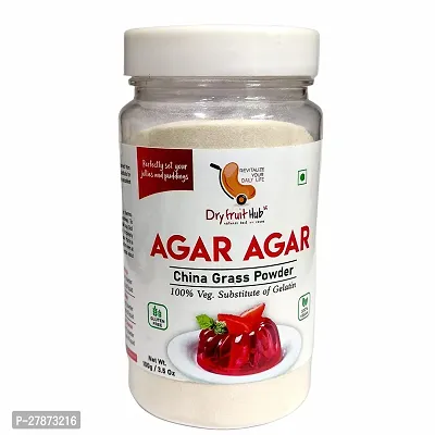 Dry Fruit Hub Agar Agar Powder 100gm Perfect For Jelly, Agaru Powder For Jello, China Grass Veg. Gelatin-thumb0