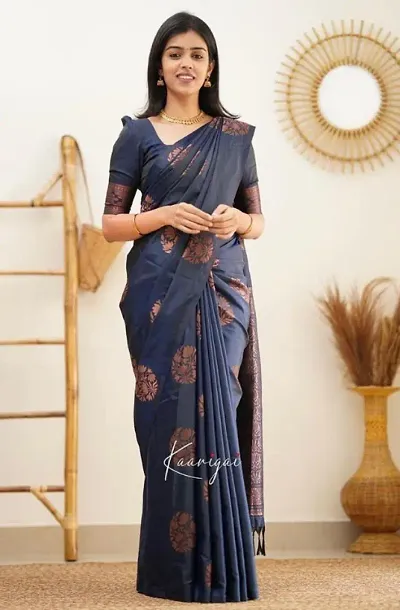 kanjivaram silk wedding wear stylish saree