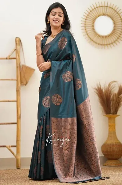 Art Silk Jacquard Saree with Blouse piece