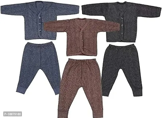 Babys winterwear Thermal Fleece Inner Suit, Triviso Body Warmer Thermal Set for Boys  Girls pack 03-thumb0