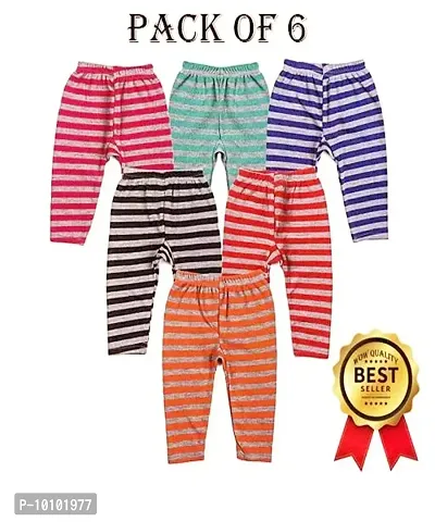 Kids Boys Woolen Striped Pyjama Bottom Multi Color Pajami / Pajama / Pyjama / Track Pants / Legging / Lower for Baby Boys (Multicolor, Pack of 6)