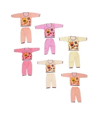 ITC Baby girls and baby boys Pyjama and Fullsleeves T-Shirts(Pack of 6)