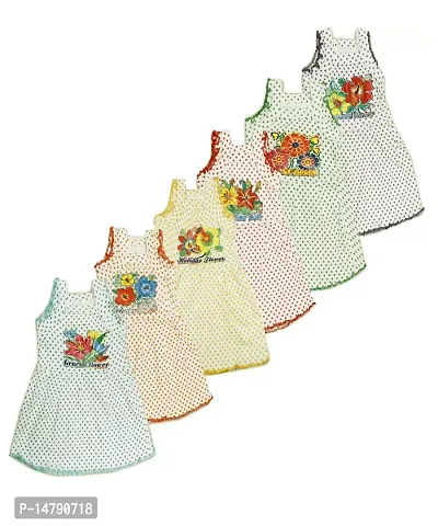 New Cute Trendy Cotton Fabric Summer wear Frock/jhabla/Maxi/midi Combo Set of 6 for Baby Girls-thumb0
