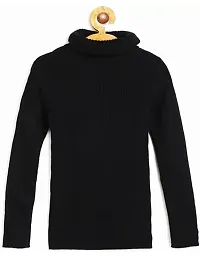 Boys Wollen Warm High Neck Full Sleeves T-Shirt/Inner/Skivvy for Winter (Pack of 2)-thumb2