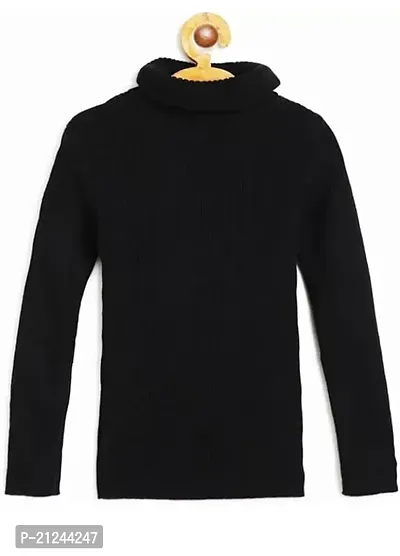Boys Wollen Warm High Neck Full Sleeves T-Shirt/Inner/Skivvy for Winter (Pack of 2)-thumb3