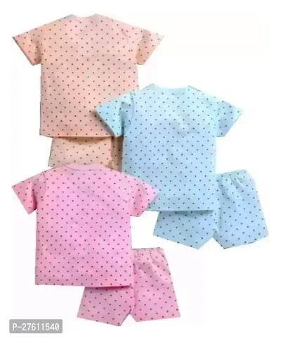 Baby Boys  Baby Girls Casual Shirt Shorts  (Multicolor) 03 SET-thumb2