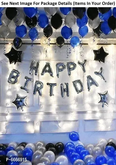Trendy Birthday Decorations, Birthday Ka Saman, Happy Birthday Balloons Decoration Kit