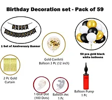 Pack Of 59 ​Happy Anniversary​​ Decoration Items For Home - Bedroom Decorations ​59​Pcs Items Kit Combo-thumb1
