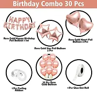 Rose Gold Birthday Decorations Items For Party- 30 Pcs-thumb1
