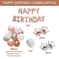 Rose Gold Birthday Decoration Kit -36Pcs-thumb1