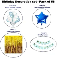 Blue Birthday Party Decorations Set For&nbsp;Boys Birthday Decorations , Pack Of 56-thumb1