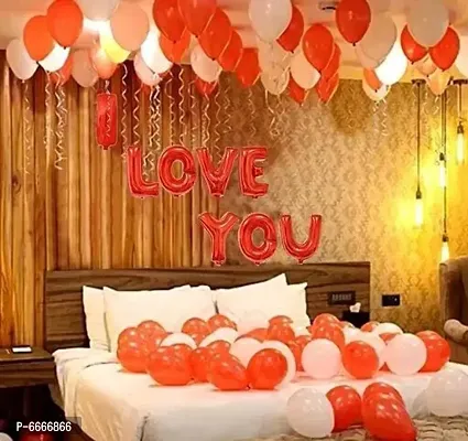 Trendy I Love You Red Foil Balloon I Love U Balloons Love Balloons For Decoration Love Balloons For Birthday Love Balloons For Anniversary-thumb0