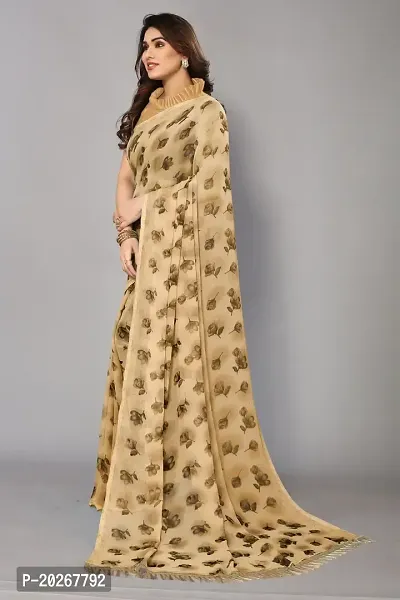 Classic Georgette Printed Saree with Blouse piece-thumb2