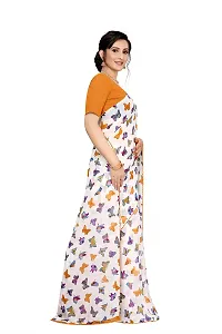 INDIAN PEHNAWA Women's Woven Pure Georgette Saree (BUTTERFLY ORANGE_Orange)-thumb2