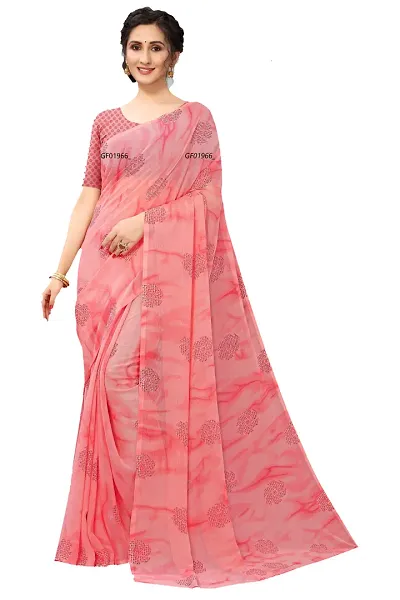 Classic Chiffon Saree with Blouse piece