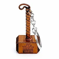JSR ENTERPRISES PRESENTS MULTICOLORED BUY ONE GET ONE FREE THOR HAMMER KEYCHAIN AND KEYRING | THOR HAMMER | THOR KEYCHAIN | SHIVA TRIDENT KEYCHAIN FREE FOR CAR AND BIKE (THOR HAMMER KEYCHAIN BRONZE)-thumb4