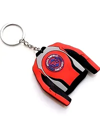 JSR ENTERPRISES PRESENTS LEATHER KEYCHAINS AND KEYRINGS COMPATIBLE WITH CARS AND BIKES ( ROYAL ENFIELD ) (ROYAL ENFIELD RED JACKET)-thumb1